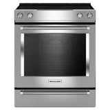 KitchenAid 30 Inch Wide 6.4 Cu. Ft. Slide-In Electric Range with 5 Cooking Elements