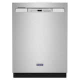 Maytag 24 Inch Wide 14 Place Setting Energy Star Certified Built-In Front Control Dishwasher with Dual Power Filtration